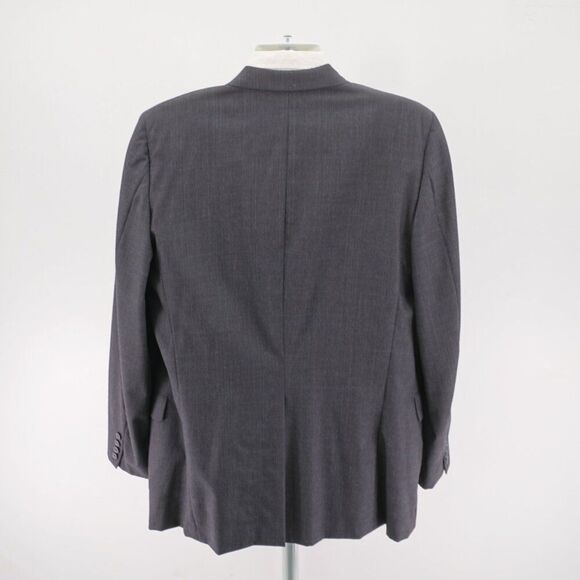 Vintage Hickey Freeman Wool Gray Check 2 Piece Suit 44R 38 / 32 High Rise Pleate - Picture 9 of 16